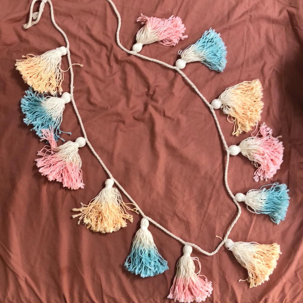 Anthropologie rope tassel